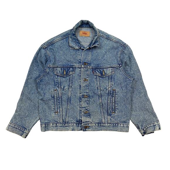 Vintage 80s Levi's Type 3 Denim Trucker Jacket Men's L 70507-813 - Picture 1 of 11